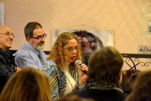 Presentación de ‘Diodati. La cuna del monstruo’, el pasado viernes, 11 de noviembre, 2016, en la librería Cervantes y Compañía, de Madrid.