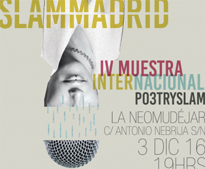 Poetry Slam Madrid y el torneo de poesía internacional en directo, en La Neomudéjar