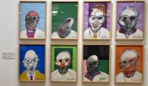Retratos de la Exposición Francis Bacon. La cuestión del color, en el Círculo de Bellas Artes de Madrid.