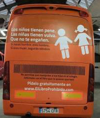 Hazte Oír, el autobús de la ignorancia y de la intolerancia que recorre Madrid