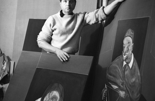 Francis Bacon en su estudio (Cecil Beaton, 1960).