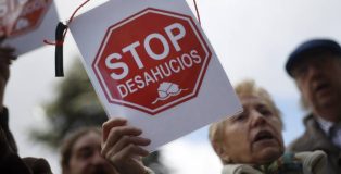 Manifestación en contra de los desahucios en Madrid (Fotografía: Stop Desahucios).