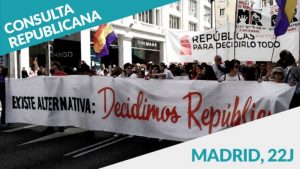 La República gana la consulta popular realizada en Madrid centro, el 22 de junio