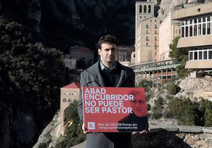 Miguel Ángel Hurtado, victima del monje Andreu Soler, y promotor de la campaña 'El abuso sexual no prescribe'.