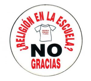 Por una Escuela Pública y Laica. la Religión fuera de la escuela.