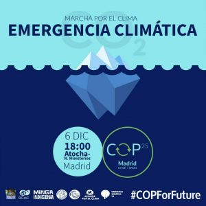 Cartel anunciador de la Marcha por el Clima, el próximo 6 de diciembre, en Madrid.