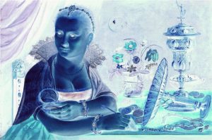 Imagen: Diana Larrea – Clara Peeters (1594-1657). Serie De entre las muertas. 2020.