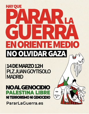 El 14 de marzo comienzan las manifestaciones en contra de la guerra en Oriente Medio.