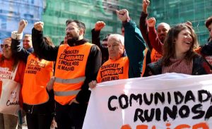 El Sindicato de Inquilinas de Madrid lo conformamos todas las vecinas que estamos haciendo frente a la crisis de vivienda y a la burbuja de los alquileres en esta ciudad